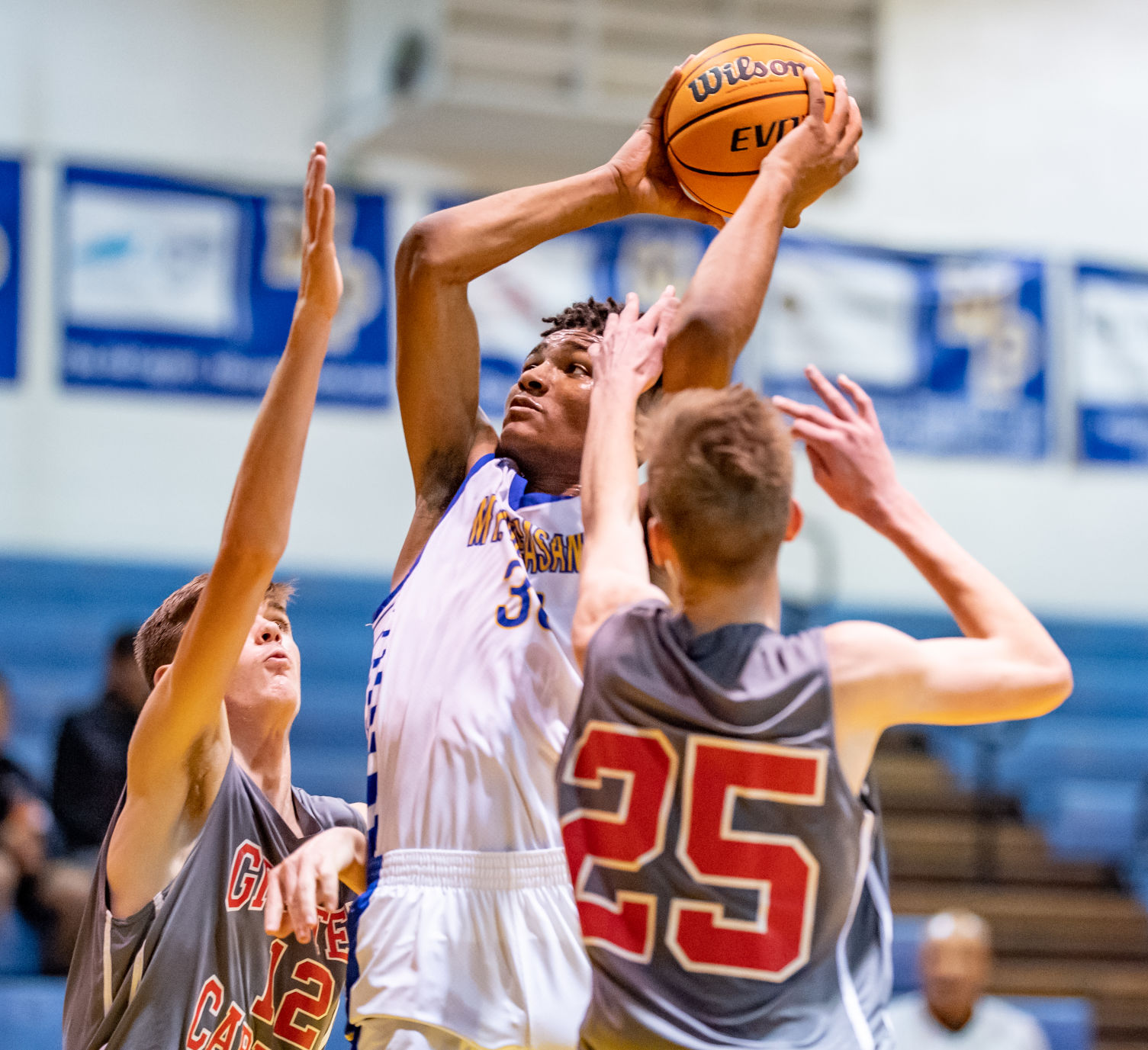 Friday night basketball action